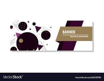 Abstract geometric design banner web template vector image