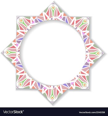 Abstract geometric element with place for text vector image