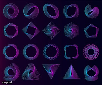 Abstract geometric elements set vector | Free stock vector - 486935