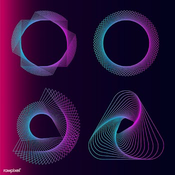 Abstract geometric elements set vector | Free stock vector - 486966