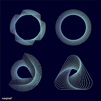 Abstract geometric elements set vector | Free stock vector - 486972