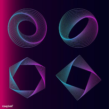 Abstract geometric elements set vector | Free stock vector - 486991