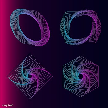 Abstract geometric elements set vector | Free stock vector - 486992