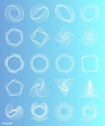Abstract geometric elements set vector | Free stock vector - 486993