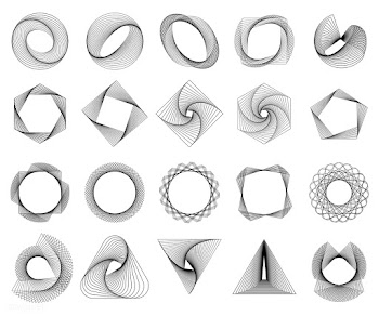 Abstract geometric elements set vector | Free stock vector - 486999