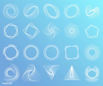 Abstract geometric elements set vector | Free stock vector - 487003