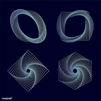 Abstract geometric elements set vector | Free stock vector - 487017