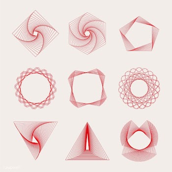 Abstract geometric elements set vector | Free stock vector - 487026