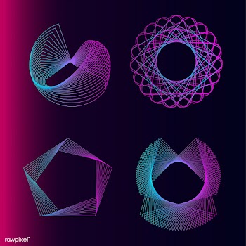 Abstract geometric elements set vector | Free stock vector - 487028