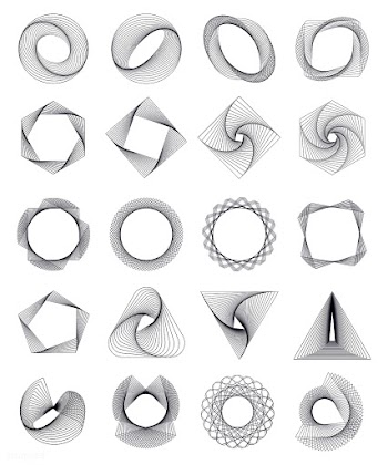 Abstract geometric elements set vector | Free stock vector - 487029