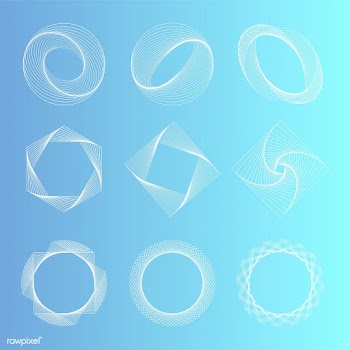 Abstract geometric elements set vector | Free stock vector - 487041