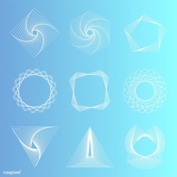 Abstract geometric elements set vector | Free stock vector - 487047