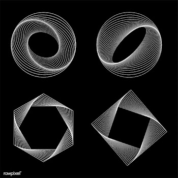 Abstract geometric elements set vector | Free stock vector - 487052
