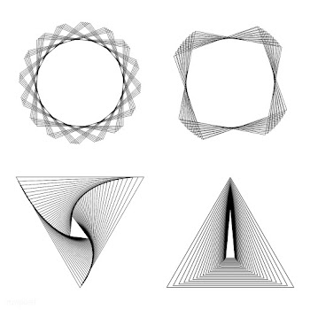 Abstract geometric elements set vector | Free stock vector - 487067