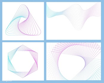 Abstract geometric elements set vector | Free stock vector - 487079