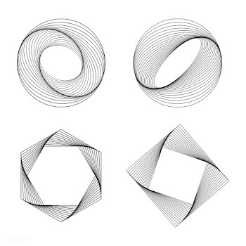 Abstract geometric elements set vector | Free stock vector - 487090