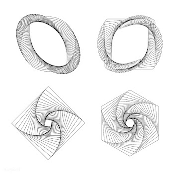Abstract geometric elements set vector | Free stock vector - 487095
