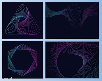 Abstract geometric elements set vector | Free stock vector - 487096