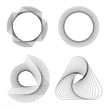 Abstract geometric elements set vector | Free stock vector - 487097