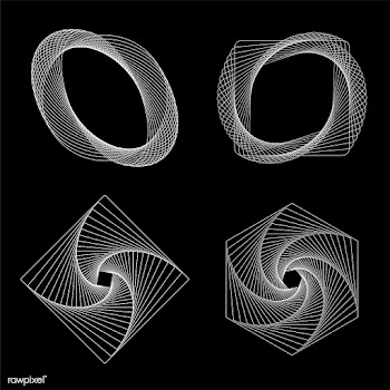 Abstract geometric elements set vector | Free stock vector - 487098