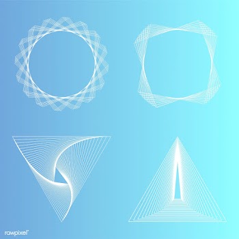 Abstract geometric elements set vector | Free stock vector - 487102