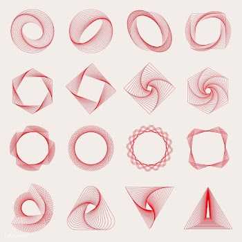 Abstract geometric elements set vector | Free stock vector - 487109