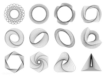 Abstract geometric elements set vector | Free stock vector - 487118