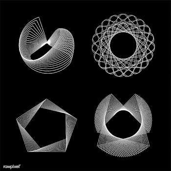 Abstract geometric elements set vector | Free stock vector - 487123