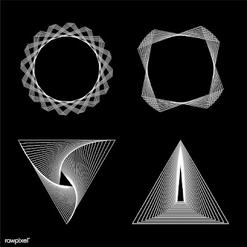 Abstract geometric elements set vector | Free stock vector - 487132