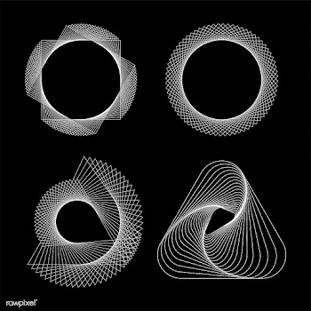 Abstract geometric elements set vector | Free stock vector - 487138