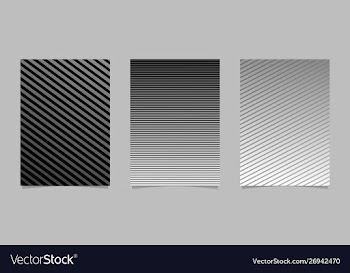 Abstract geometric gradient stripe brochure vector image