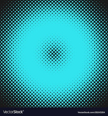Abstract geometric halftone circle pattern vector image