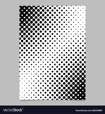 Abstract geometric halftone dot pattern brochure vector image