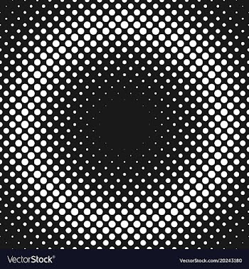 Abstract geometric halftone dot pattern vector image