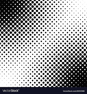 Abstract geometric halftone dot pattern vector image