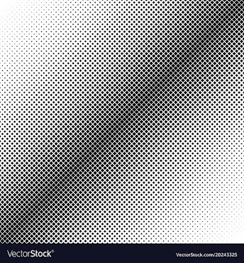 Abstract geometric halftone square pattern vector image