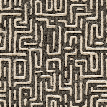 Abstract Geometric Maze Pattern in Warm Gray