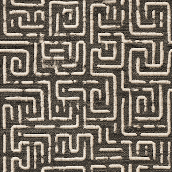 Abstract Geometric Maze Textile Pattern