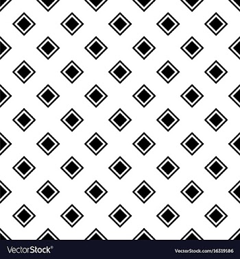 Abstract geometric monochrome repeating square vector image
