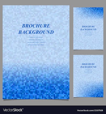 Abstract geometric page background set vector image