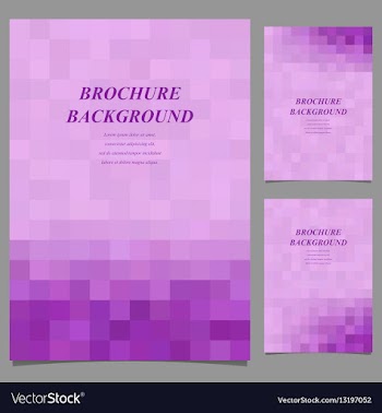 Abstract geometric page template background set vector image