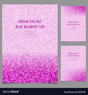 Abstract geometric page template background set vector image