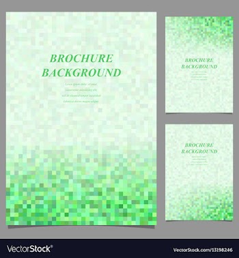 Abstract geometric page template background set vector image