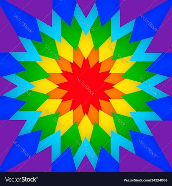 Abstract geometric paper cut background vector image
