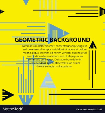 Abstract geometric pattern and background vector image