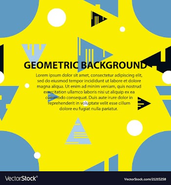 Abstract geometric pattern and background vector image
