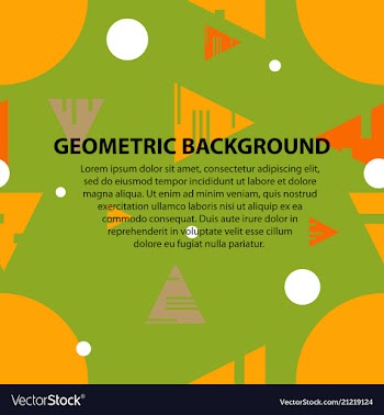 Abstract geometric pattern and background vector image