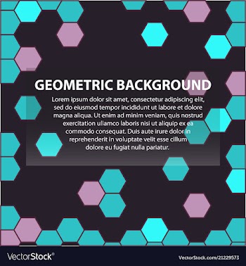 Abstract geometric pattern and background vector image