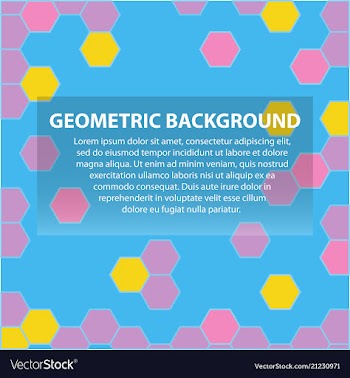 Abstract geometric pattern and background vector image