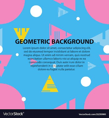 Abstract geometric pattern and background vector image